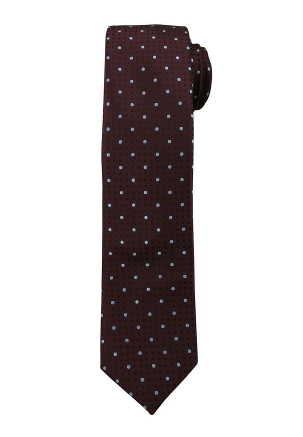 Czerwony krawat Angelo di Monti elegancki, w kropki