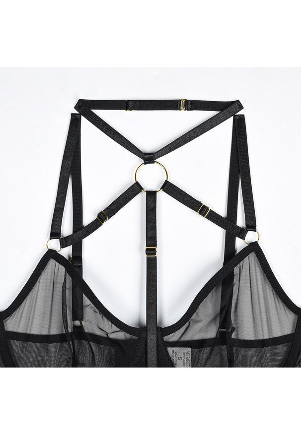 Intica - Body z kontrastowymi paseczkami na co dzień i okazje Roxine. Kolor: wielokolorowy. Materiał: materiał