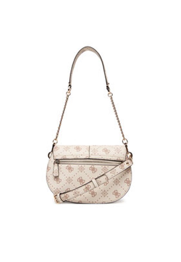 Guess Torebka Carrie Logo HWGP98 98200 Écru. Kolor: kremowy. Materiał: skórzane