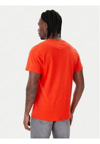 Tommy Jeans T-Shirt Essential DM0DM20740 Pomarańczowy Slim Fit. Kolor: pomarańczowy. Materiał: bawełna #4
