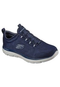 skechers - Buty SKECHERS SUMMITS - LOUVIN Niebieski. Kolor: niebieski. Materiał: guma #1