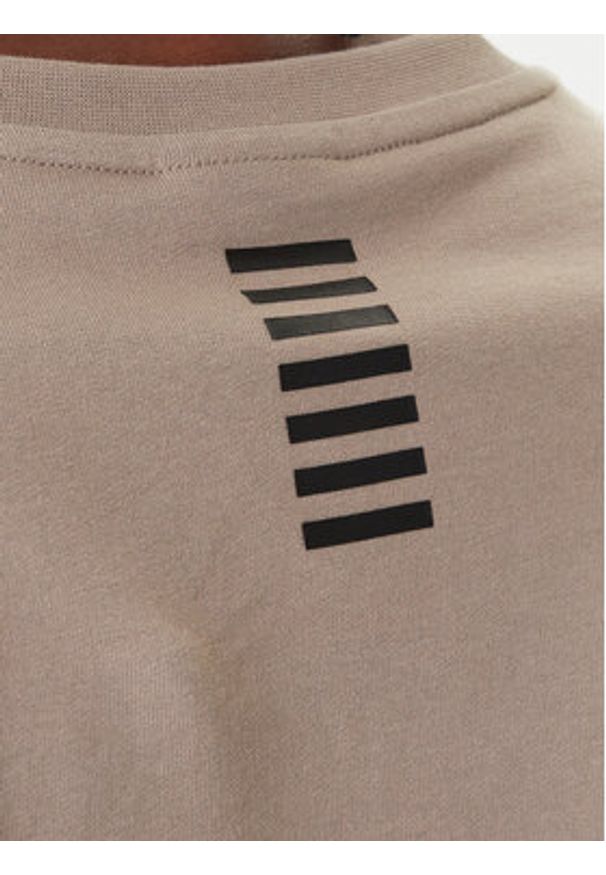 EA7 Emporio Armani Bluza 8NPM30 PJVRZ U6167 Beżowy Regular Fit. Kolor: beżowy. Materiał: bawełna