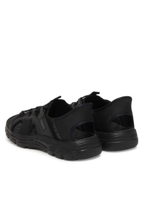 skechers - Skechers Sandały Revolted SS - Merrick 205181/BLK Czarny. Kolor: czarny. Materiał: skóra