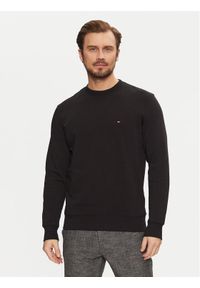 TOMMY HILFIGER - Tommy Hilfiger Bluza Essential MW0MW37237 Czarny Regular Fit. Kolor: czarny. Materiał: bawełna #1