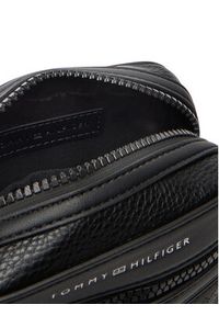 TOMMY HILFIGER - Tommy Hilfiger Saszetka Th Monogram Mini Reporter AM0AM13836 Czarny. Kolor: czarny. Materiał: skóra #3