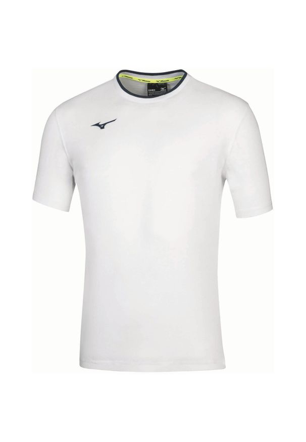 Koszulka Mizuno. Kolor: niebieski, wielokolorowy, biały. Sport: fitness