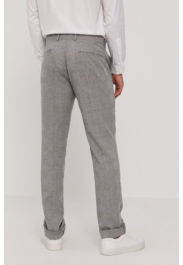 Marciano Guess Spodnie męskie kolor szary proste. Okazja: na co dzień. Kolor: szary. Materiał: tkanina. Styl: casual
