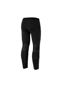 FJORK MERINO - Męskie legginsy do biegania. Kolor: czarny. Materiał: poliester, elastan