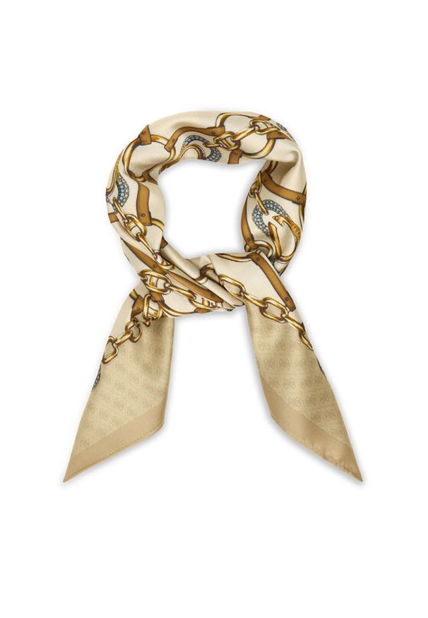 Guess Apaszka AW5415 POL03 Beżowy. Kolor: beżowy. Materiał: poliester, materiał