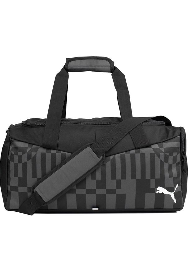 Puma Torba sportowa treningowa podróżna Puma individualRISE Small Bag czarno-szara 79912 03. Kolor: wielokolorowy, czarny, szary