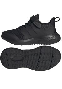 Adidas - Buty adidas FortaRun 2.0 El Jr HP3118 czarne. Kolor: czarny. Materiał: syntetyk, guma. Szerokość cholewki: normalna. Sport: bieganie
