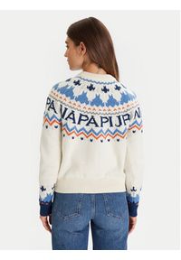 Napapijri Sweter D-Fiames NP0A892S Beżowy Regular Fit. Kolor: beżowy. Materiał: bawełna