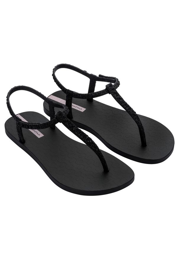 Buty eleganckie damskie Ipanema Classic Brilha Fem. Kolor: czarny. Materiał: materiał, syntetyk. Styl: elegancki