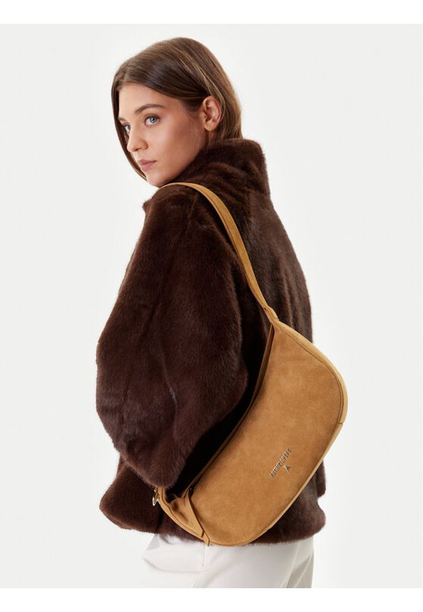 Patrizia Pepe Torebka 8B0274 L152 B768 Brązowy. Kolor: brązowy. Materiał: skórzane, zamszowe