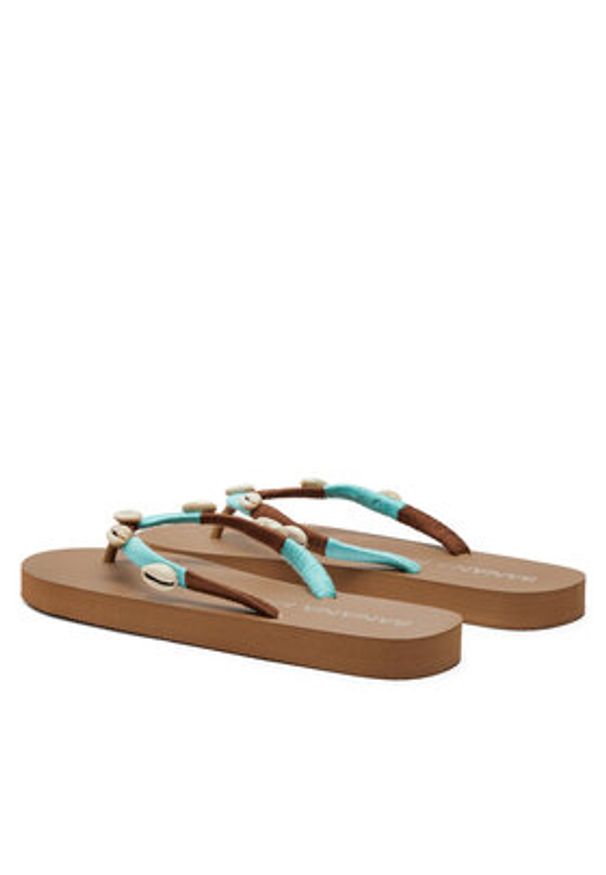 Banana Moon Japonki Nilulu Seaside Brązowy. Kolor: brązowy. Materiał: syntetyk