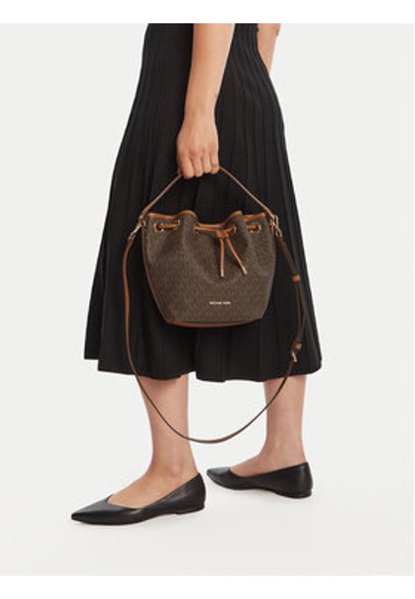 MICHAEL Michael Kors Torebka 30F5GQ7M8B Brązowy. Kolor: brązowy. Materiał: skórzane