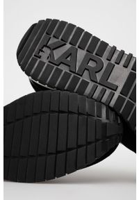 Karl Lagerfeld - Buty skórzane. Zapięcie: sznurówki. Kolor: czarny. Materiał: skóra #4