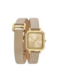 Zegarek Armani Exchange. Kolor: beżowy