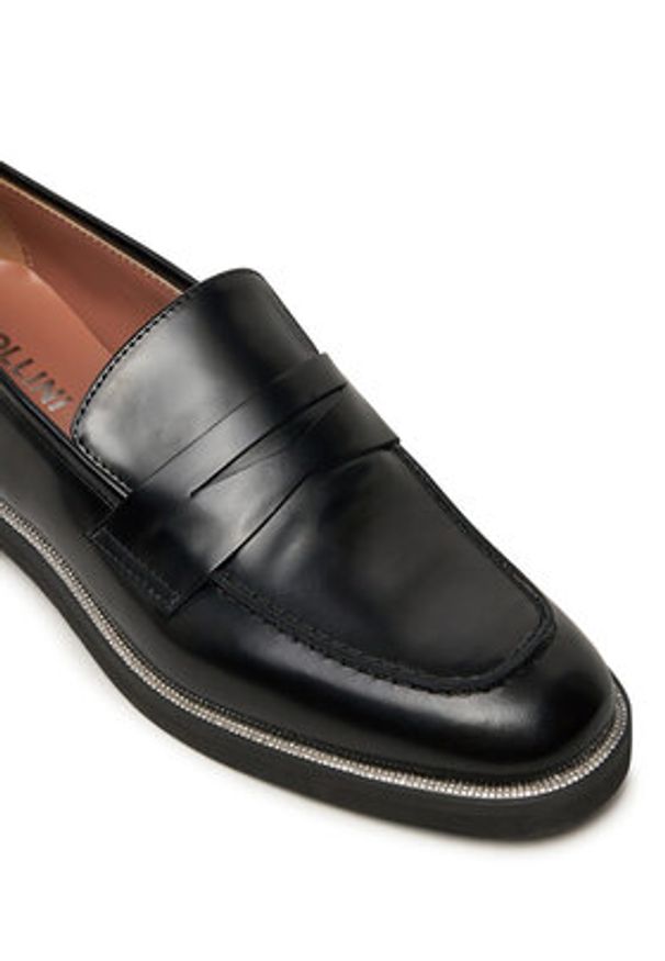 Pollini Lordsy SA10313G0LTGS000 Czarny. Kolor: czarny. Materiał: skóra