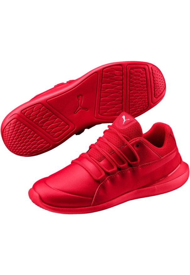 Adidasy Puma Scuderia Ferrari Evo Cat, Mężczyźni. Kolor: czerwony. Materiał: materiał, syntetyk. Model: Puma Evo. Sport: fitness