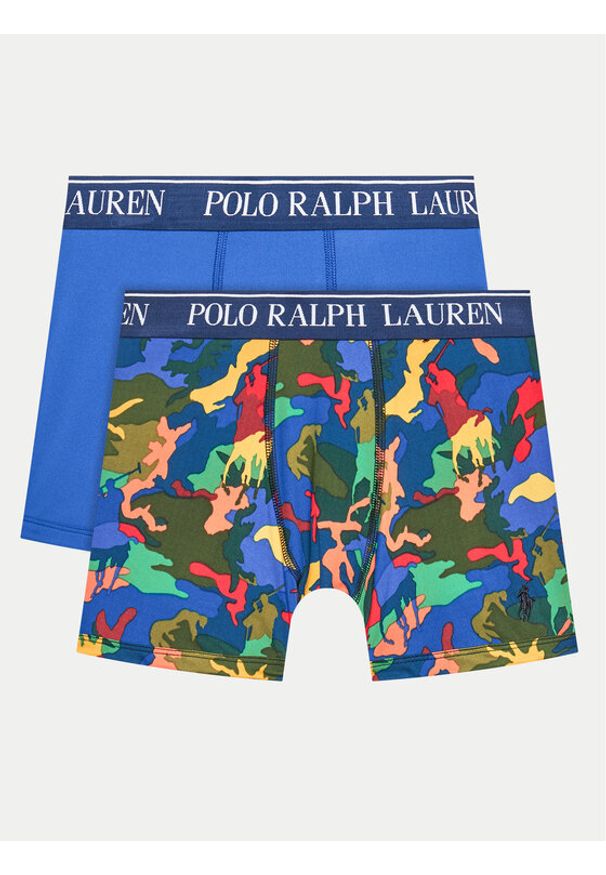 Polo Ralph Lauren Komplet 2 par bokserek 9P5013 BCU Niebieski. Kolor: niebieski. Materiał: syntetyk