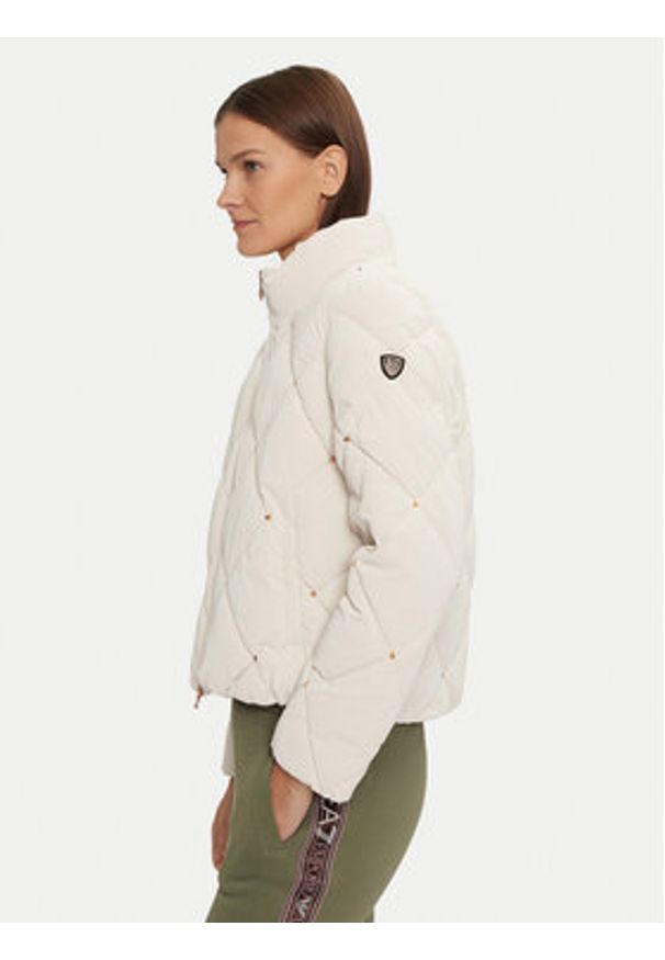 EA7 Emporio Armani Kurtka zimowa 6DTB14 TNDMZ 1120 Beżowy Regular Fit. Kolor: beżowy. Materiał: syntetyk. Sezon: zima