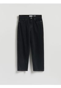 Reserved - Jeansy baggy tapered - czarny. Kolor: czarny