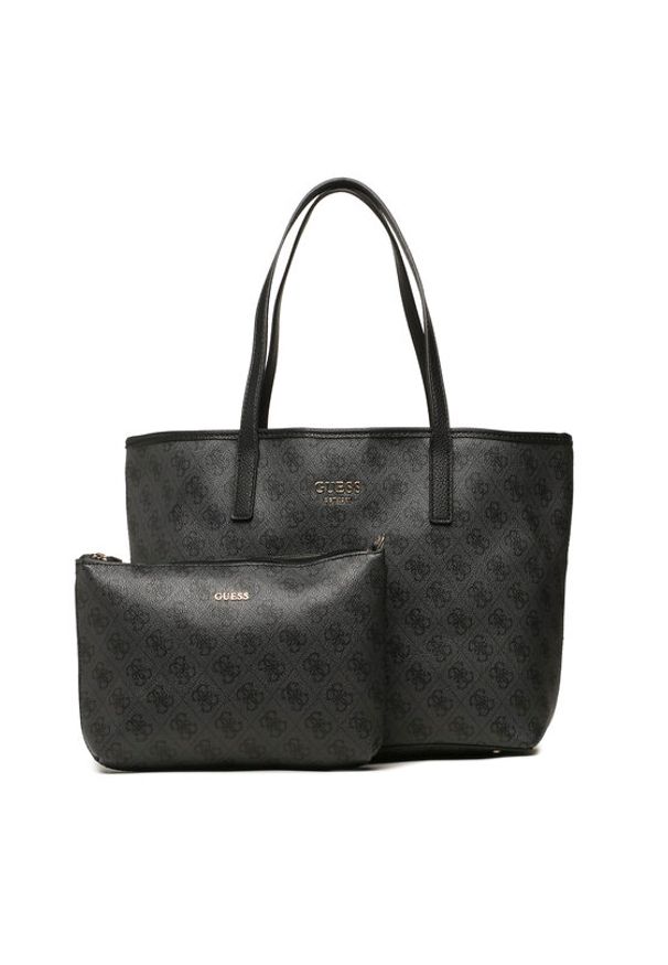 Guess Torebka Tote HWSG69 95280 Szary. Kolor: szary. Materiał: skórzane