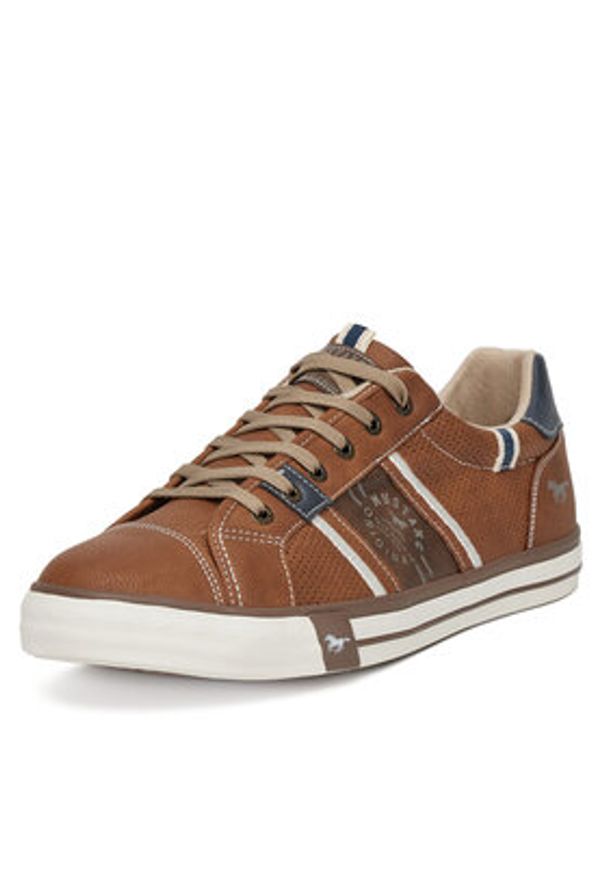 Mustang Sneakersy 4072-317 Brązowy. Kolor: brązowy. Materiał: skóra