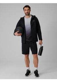 4f - 4F Koszulka treningowa regular szybkoschnąca męska - szara XXL. Kolor: szary. Materiał: materiał, tkanina. Długość: krótkie. Sport: fitness #2