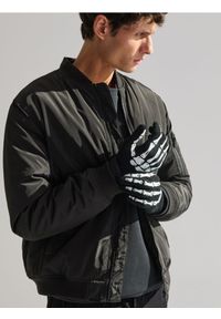 Sinsay - Rękawiczki Halloween - czarny. Kolor: czarny. Wzór: nadruk #1