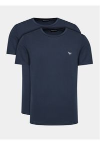 Emporio Armani Underwear Komplet 2 t-shirtów 111267 3F720 70835 Granatowy Regular Fit. Kolor: niebieski. Materiał: bawełna #1