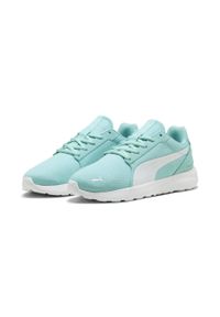Puma - Damskie sneakersy SOFTRIDE Cosmic PUMA Safe Lake White Blue. Kolor: biały. Materiał: syntetyk, skóra, nubuk. Szerokość cholewki: normalna #2
