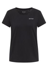 Mustang T-Shirt Alma 1016748 Czarny Regular Fit. Kolor: czarny. Materiał: bawełna