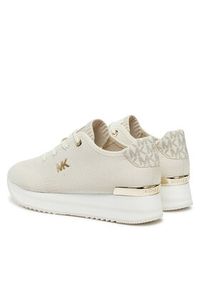 Michael Kors Sneakersy 43F2MQFSAD Beżowy. Kolor: beżowy. Materiał: materiał