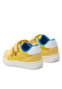 TOMMY HILFIGER - Tommy Hilfiger Sneakersy Low Cut Velcro Sneaker T1B9-33332-1694 Żółty. Kolor: żółty. Materiał: materiał #2