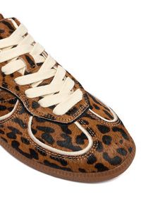 Nokwol Sneakersy August Brązowy. Kolor: brązowy. Materiał: skóra, zamsz #3