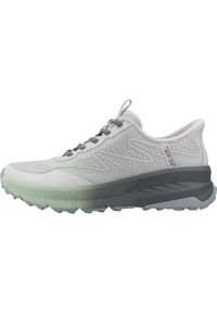 skechers - Buty do chodzenia damskie Skechers Gygr. Kolor: szary. Materiał: syntetyk, materiał. Model: Skechers Sport. Sport: turystyka piesza