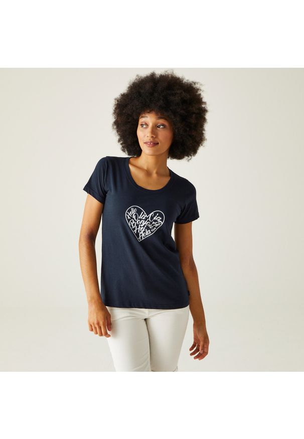 Regatta - Koszulka damska Filandra VIII. Kolor: niebieski. Sport: turystyka piesza