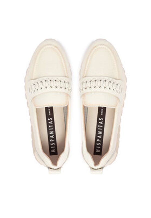 Hispanitas Mokasyny HV264755 C004 Beżowy. Kolor: beżowy. Materiał: skóra