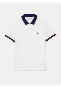 Lacoste Polo PH3461 Biały Regular Fit. Typ kołnierza: polo. Kolor: biały. Materiał: bawełna #7