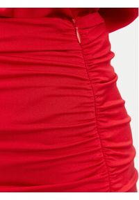 ACCESS FASHION Spódnica ołówkowa 63-6001-326 Czerwony Slim Fit. Kolor: czerwony. Materiał: syntetyk #3