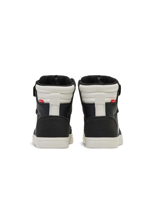 Dziecięce skórzane trenery Hummel Slimmer Stadil High. Okazja: na co dzień. Kolor: wielokolorowy, niebieski, czarny. Materiał: skóra