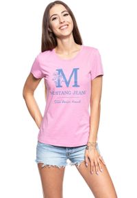 Mustang - MUSTANG T SHIRT DAMSKI Alexia C Print 1010115 8109. Wzór: nadruk #3