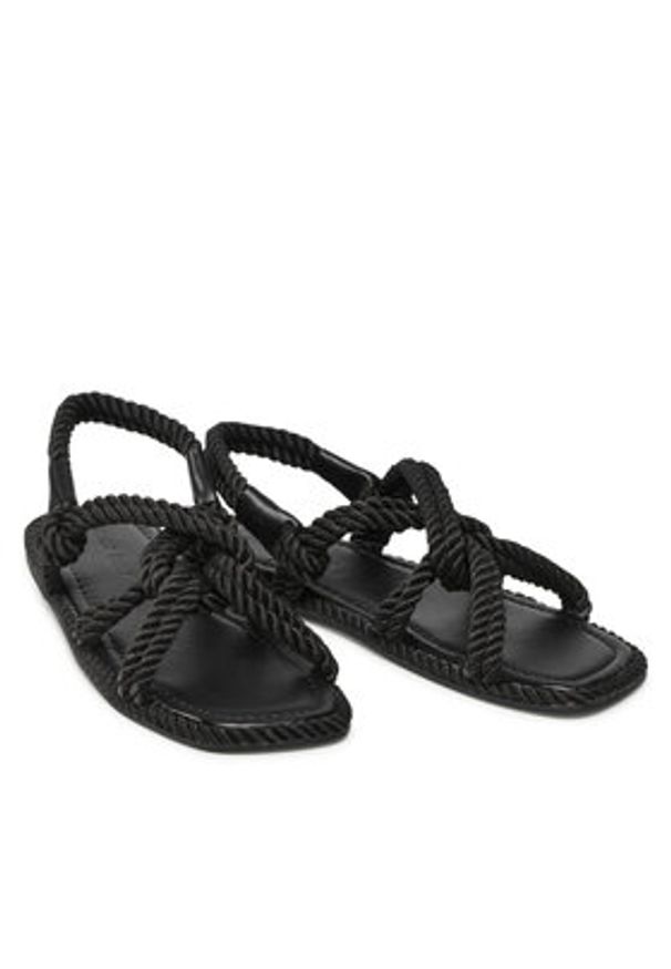 Jenny Fairy Sandały WS21100-02 Czarny. Kolor: czarny. Materiał: materiał