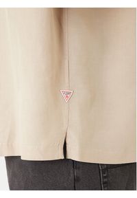 Guess Koszula F6GH01 WN202 Beżowy Regular Fit. Kolor: beżowy. Materiał: syntetyk #5