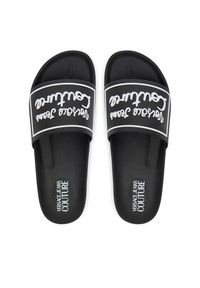 Versace Jeans Couture Klapki 78VA3SQ2 Czarny. Kolor: czarny. Materiał: syntetyk #5
