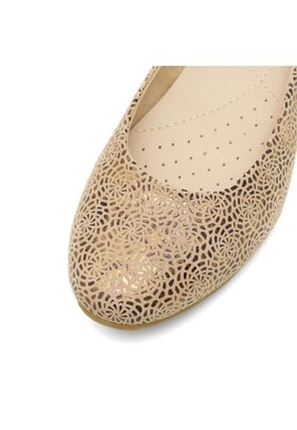 Lasocki Baleriny RST-ERICA-10 Beżowy. Kolor: beżowy. Materiał: skóra, zamsz