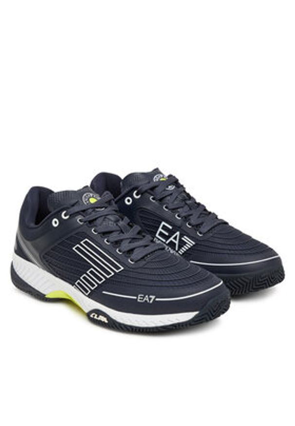 EA7 Emporio Armani Sneakersy X8X242 XK438 MZ069 Niebieski. Kolor: niebieski. Materiał: materiał