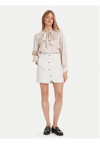 Morgan Spódnica mini 252-JGABY Beżowy Slim Fit. Kolor: beżowy. Materiał: syntetyk #3